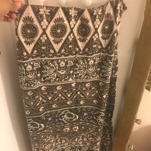 Skirt,dress,burgundy shirt and poke a dot shirt